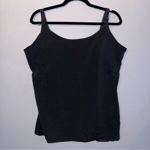 Old Navy Maternity First-Layer Nursing Cami dark grey NWOT